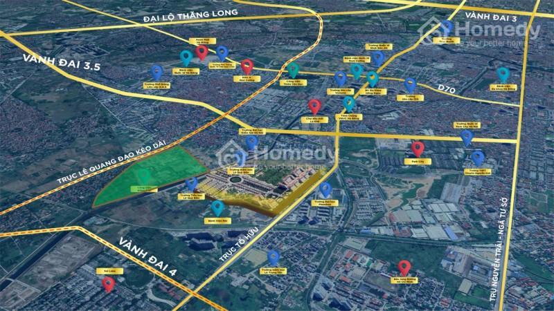 Vị trí dự án Solasta Mansion Dương Nội