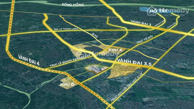 Vị trí dự án Solasta Mansion Dương Nội